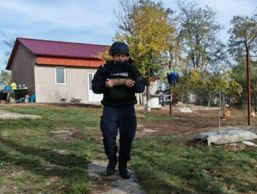 Proiectil descoperit in curtea unei case | imaginea 1