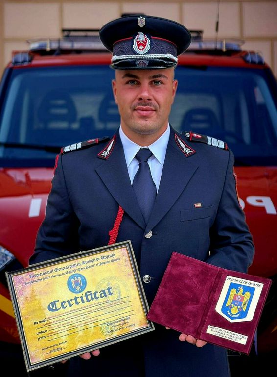 Placheta de Onoare a ISU Brasov Plt maj Gheoarca Adrian Mihai | imaginea 1