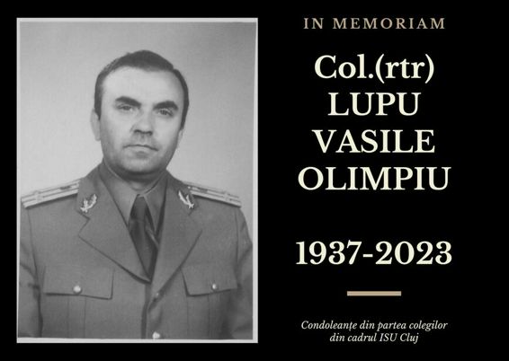 In memoriam Colonel r Lupu Vasile Olimpiu | imaginea 1