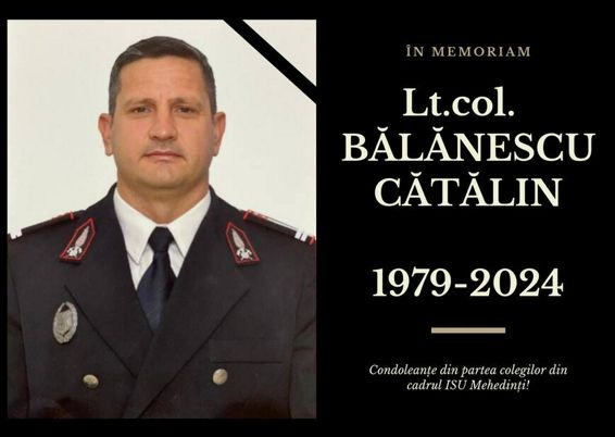 In memoriam Lt colonel Balanescu Catalin | imaginea 1